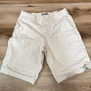 The Stronghold Los Angeles 1895 Mens Chino Shorts Cream W32 Stretch Cotton Twill